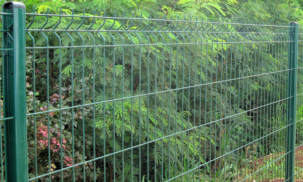 Panneau de clôture rigide fil 5/5 mm Vert Gris Blanc ou Noir